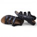 Men's Shoes Outdoor / Office & Career / Athletic / Dress / Casual Nappa Leather Sandals Black / Brown  
