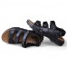 Men's Shoes Outdoor / Office & Career / Athletic / Dress / Casual Nappa Leather Sandals Black / Brown  