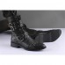 Shoes Casual Leather Boots Black  