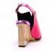 Women's Shoes Cowhide Wedge Heel Wedges / Heels / Peep Toe / Slingback Sandals / Heels Outdoor / Party