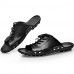 Men's Shoes Outdoor / Athletic / Casual Leather Sandals Black  