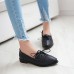 Women's Shoes PU Summer/Fall Comfort / Pointed Toe Flats Outdoor/Office & Career /Casual Flat Heel Black/Yellow / Red