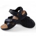 Men's Shoes Outdoor / Office & Career / Athletic / Dress / Casual Nappa Leather Sandals Black / Brown  