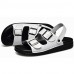 Men's Shoes Outdoor / Office & Career / Work & Duty / Athletic / Casual Nappa Leather Sandals Black / Brown / White  