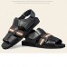 Men's Shoes Outdoor / Office & Career / Athletic / Dress /Casual Nappa Leather Sandals Big Size Black / Brown  