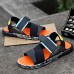 Men's Shoes Outdoor / Office & Career / Work & Duty / Athletic / Casual Synthetic Sandals Black  