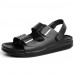 Men's Shoes Outdoor / Office & Career / Work & Duty / Athletic / Casual Nappa Leather Sandals Black / Brown / White  