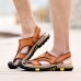 Men's Shoes Outdoor / Office & Career / Athletic / Dress / Casual Nappa Leather Sandals Brown  