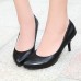 Women's Shoes PVC / Leatherette Stiletto Heel Heels Heels Wedding / Office & Career / Dress / Casual Black / Blue