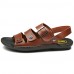 Men's Shoes Outdoor / Office & Career / Athletic / Dress / Casual Leather Sandals Black / Brown / White  