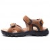 Men's Shoes Outdoor / Office & Career /Work & Duty / Athletic / Dress / Casual Nappa Leather Sandals Black/Brown  