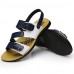 Men's Shoes Outdoor / Office & Career / Athletic / Dress / Casual Leather Sandals Blue / Brown  