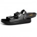 Men's Shoes Outdoor / Office & Career / Work & Duty / Athletic / Casual Nappa Leather Sandals Black / Brown / White  