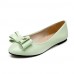 Women's Shoes Patent Leather Flat Heel Round Toe Flats Outdoor / Dress / Casual Black / Green / Pink / Beige