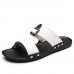 Men's Shoes Outdoor / Office & Career / Casual Leather Sandals Black / Yellow / White  