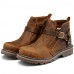 Shoes Outdoor / Office  Career / Party  Evening / Athletic / Casual Leather Boots Brown  