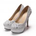 Women's Wedding Shoes Heels / Platform / Round Toe Heels Wedding / Office & Career / Party & Evening / Dress