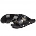 Men's Shoes Outdoor / Office & Career / Casual Leather Sandals Black / Yellow / White  