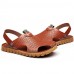 Men's Shoes Outdoor / Office & Career / Athletic / Dress / Casual Leather Sandals Brown  