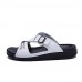 Men's Shoes Outdoor / Office & Career / Athletic / Dress / Casual Nappa Leather Slippers Black / White  
