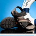 Men's Shoes Outdoor / Office & Career / Athletic / Casual Nappa Leather Sandals Big Size Black / Brown  