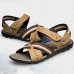 Men's Shoes Outdoor / Office & Career / Athletic / Casual Nappa Leather Sandals Big Size Black / Brown  