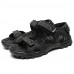 Men's Shoes Outdoor / Office & Career /Work & Duty / Athletic / Dress / Casual Nappa Leather Sandals Black/Brown  