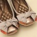 Women's Spring / Summer / Fall Moccasin / Square Toe Patent Leather Office & Career / Dress / Casual Flat Heel Black / Gray / Gold