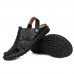 Men's Shoes Outdoor / Office & Career / Athletic / Dress / Casual Nappa Leather Sandals Black / Brown  